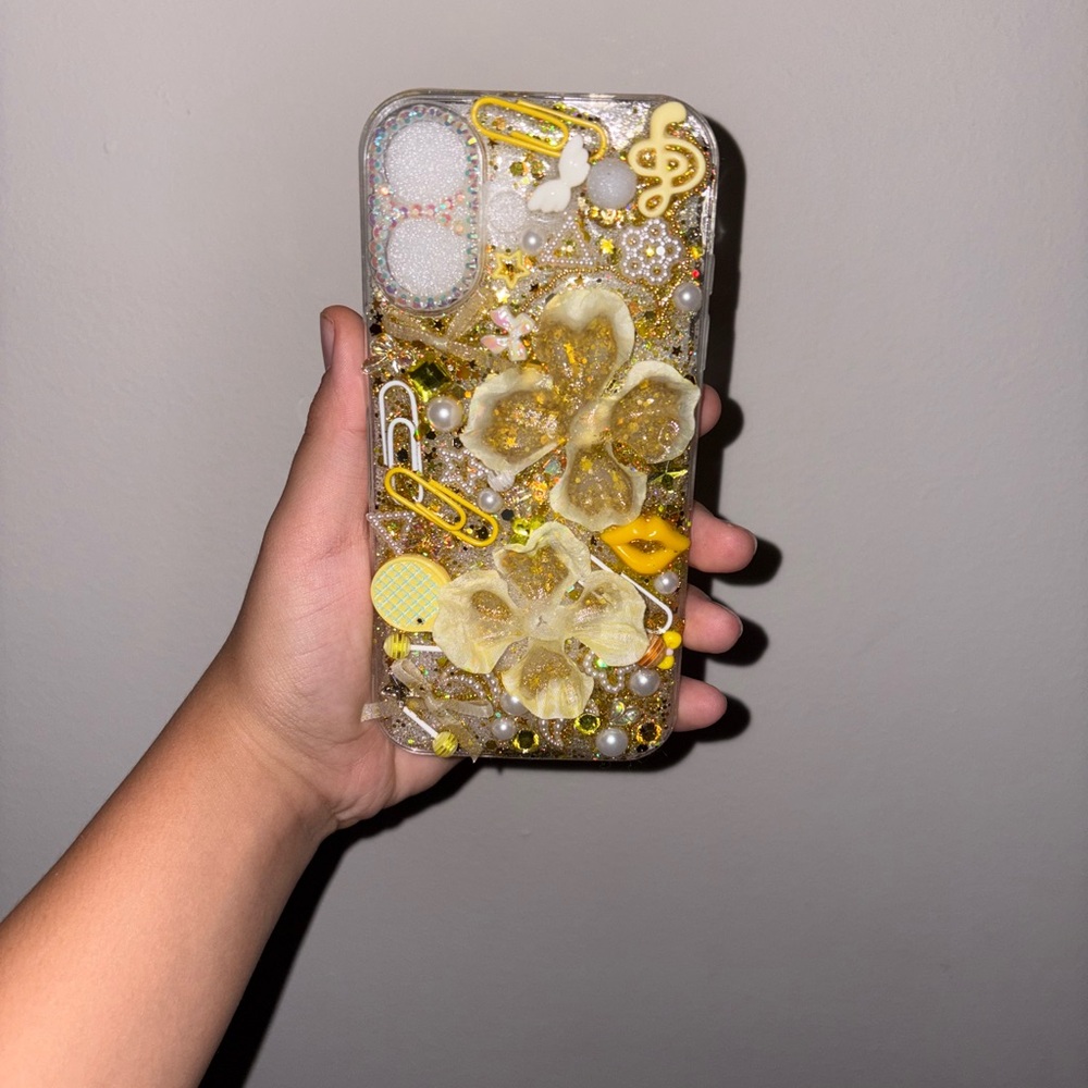 Decorative Yellow Floral Phone Case